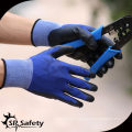 SRSAFETY Gant en caoutchouc Nylon en caoutchouc gris 13 Ga / gant de travail / pu gants de travail trempés